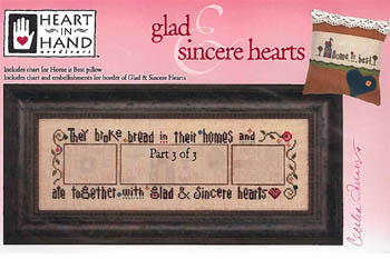Glad & Sincere Hearts - 3 (w/embellishments)